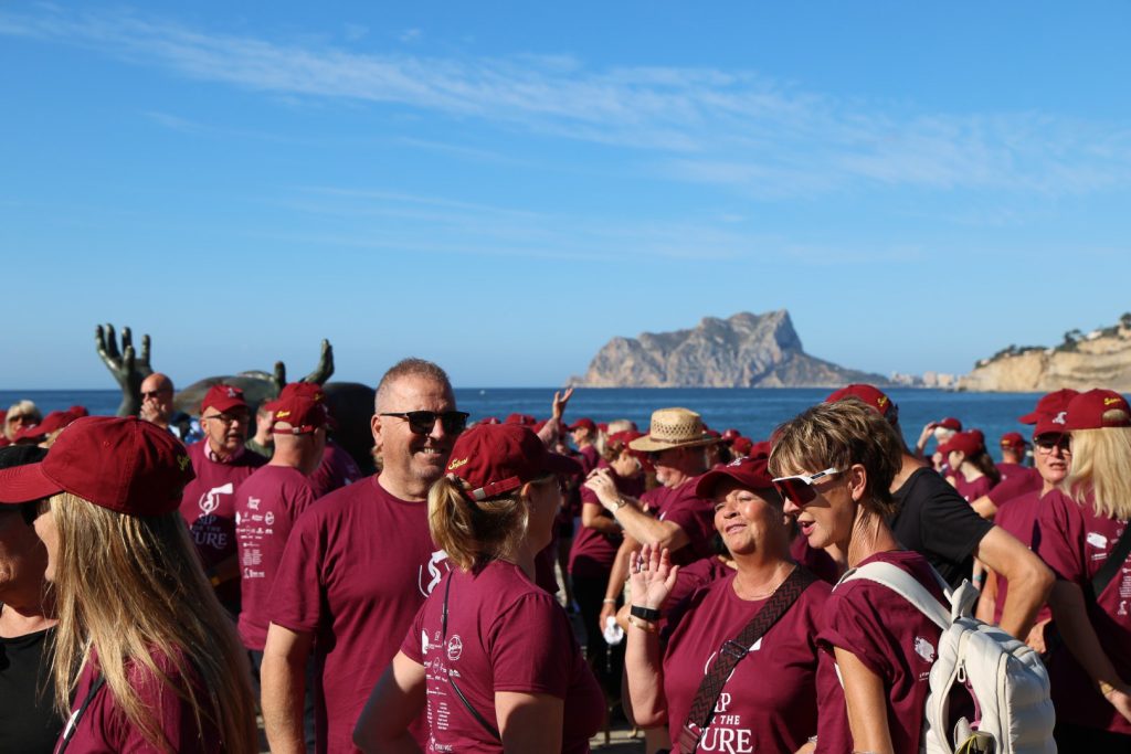 Sip for the Cure walkers at the Vineyard Walk in Moraira